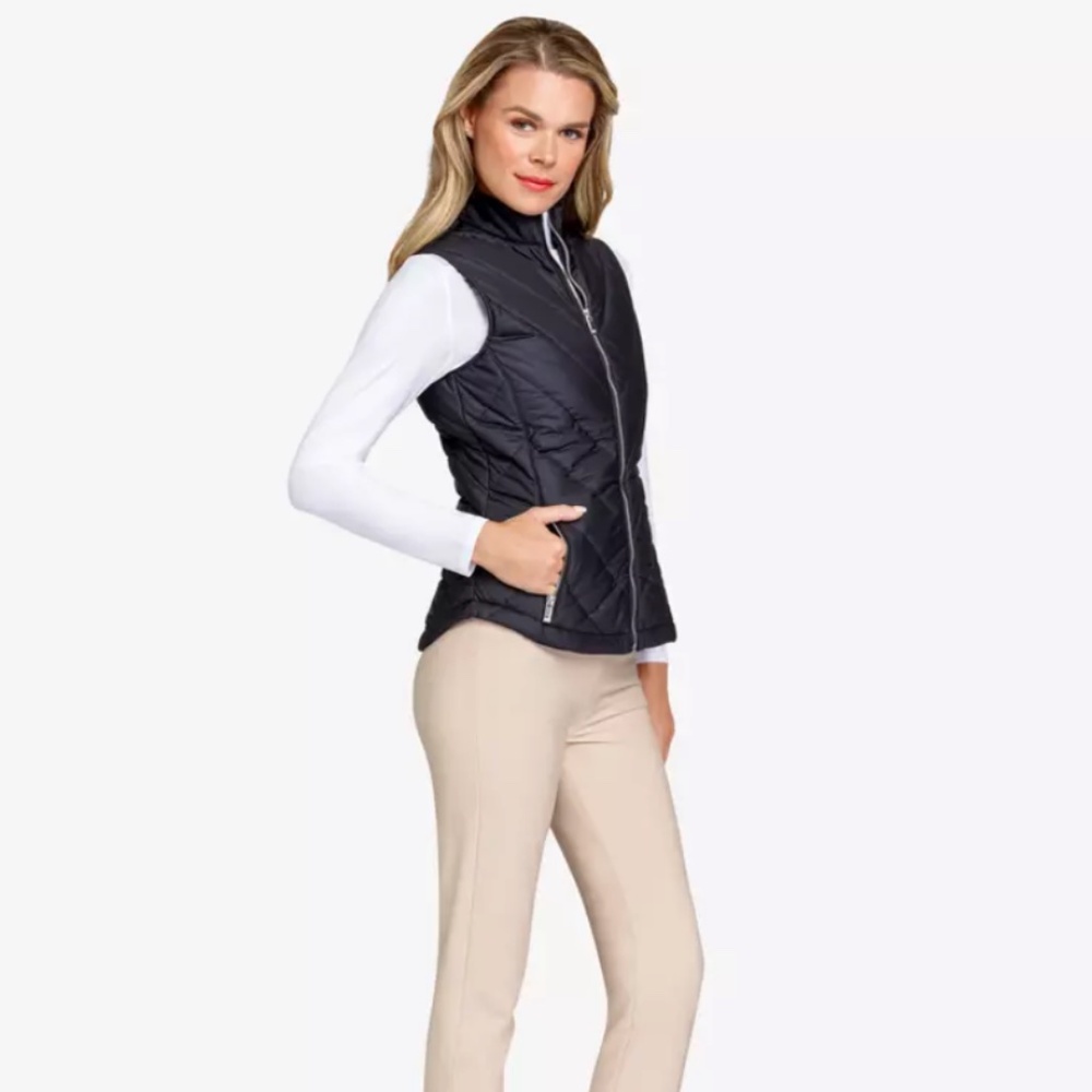 Tail Sonny Vest (NWT) - Onyx Black Quilted Vest, Med - Picture 2 of 8